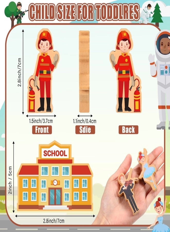 Wooden Community Helpers - 40 pieces