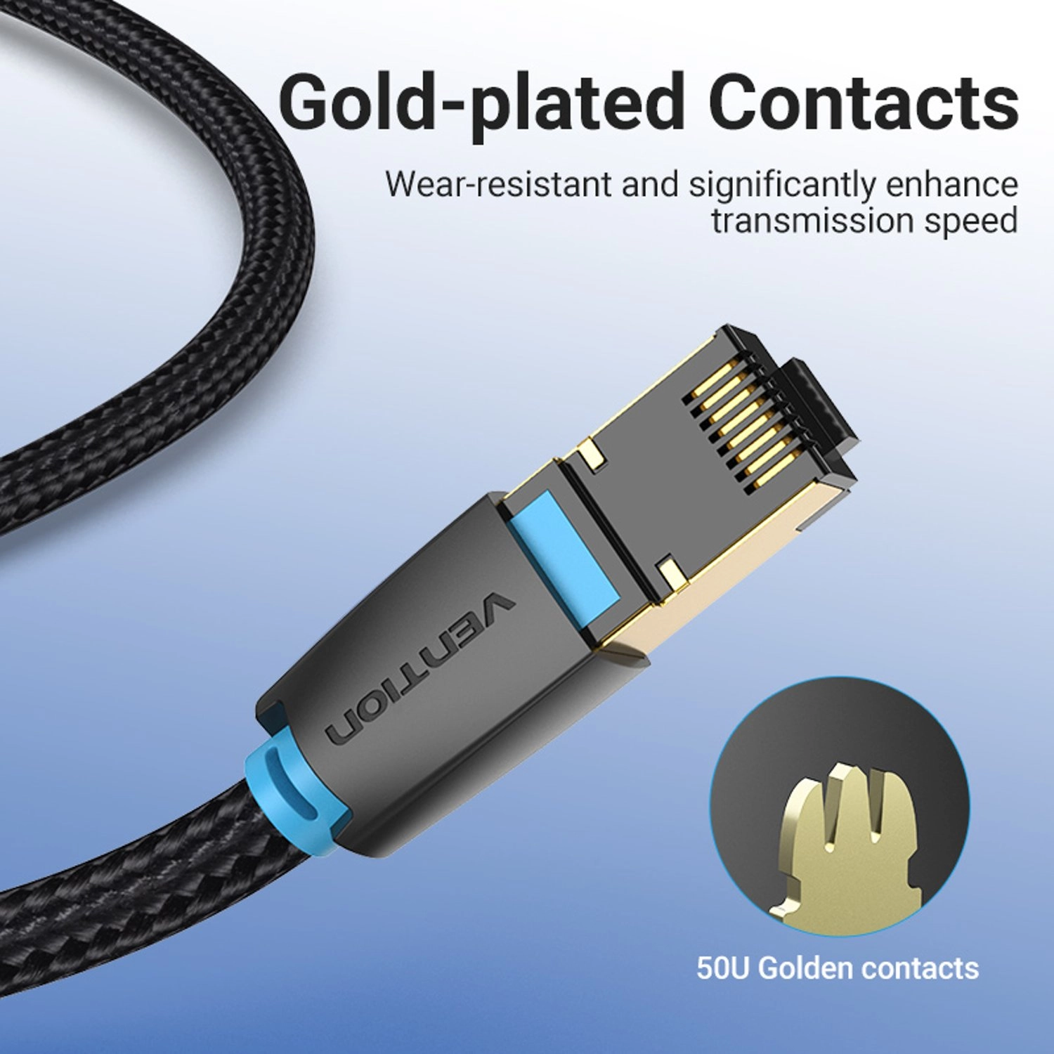 Cat.8 Sftp Patch Network Cable - 0.5 m