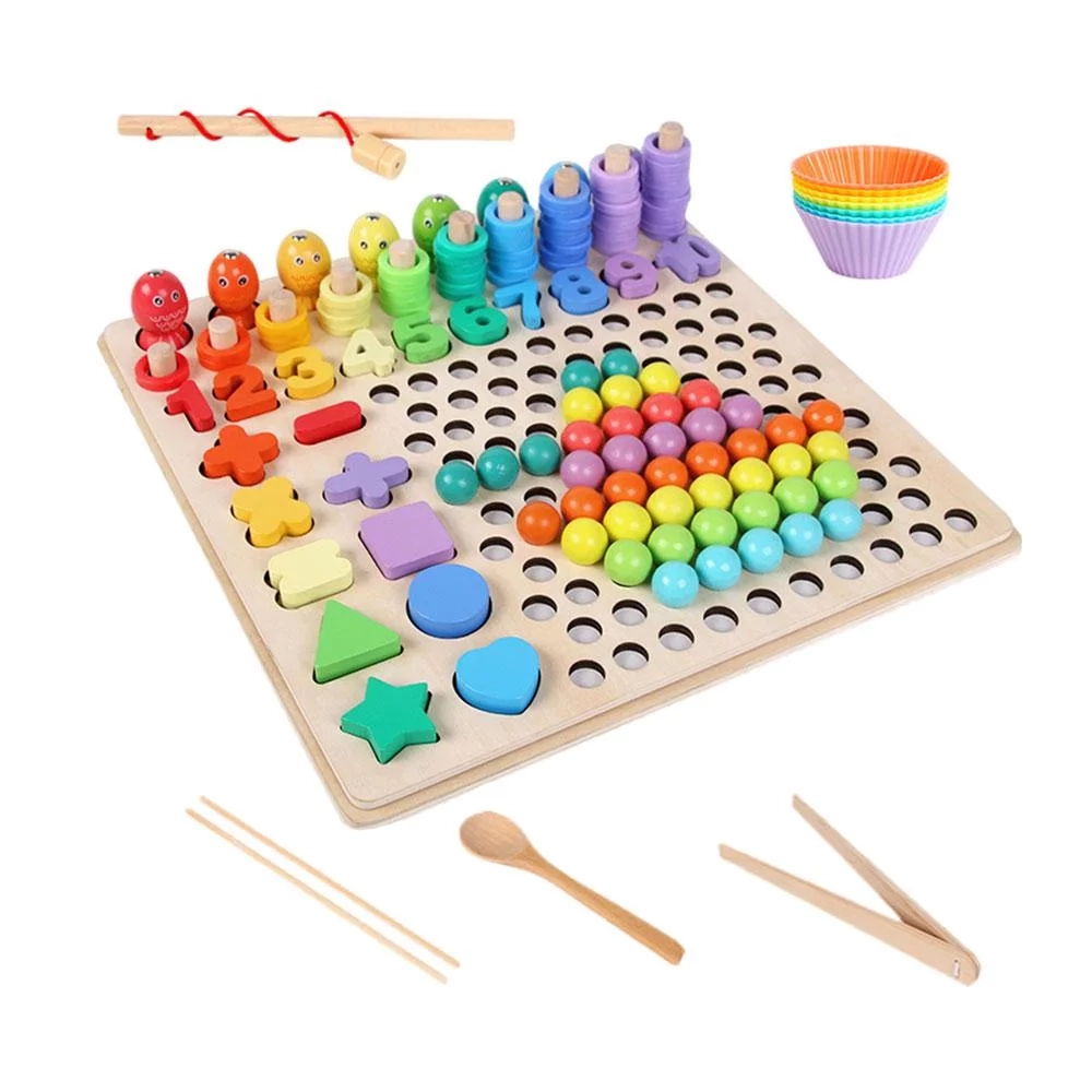 Funfiniti Logarithmic Plate with Beads - Suitable for 3 years and above