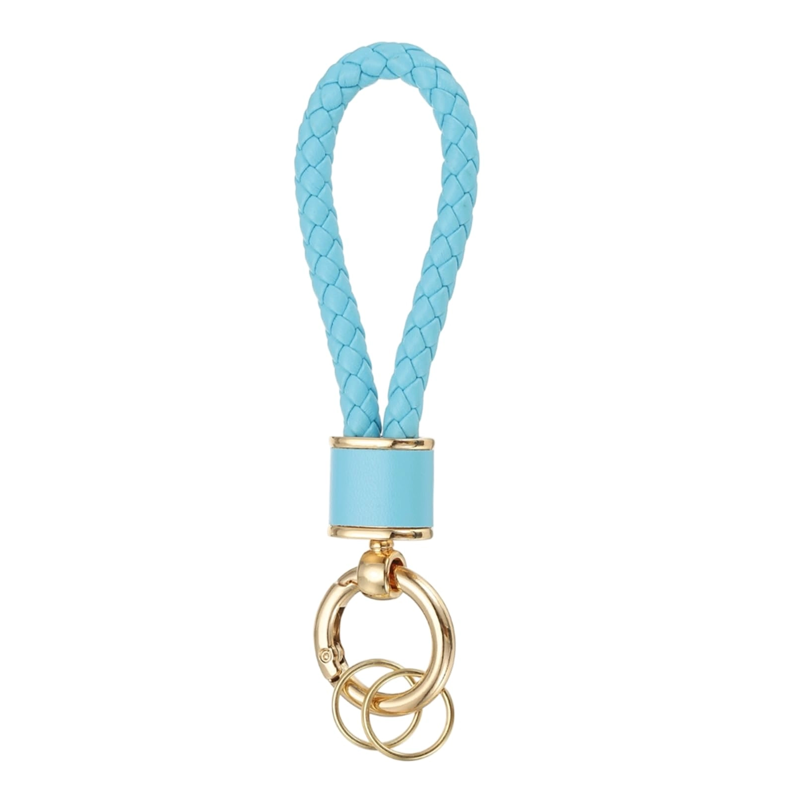 Braided Leather Keychain - Animal
