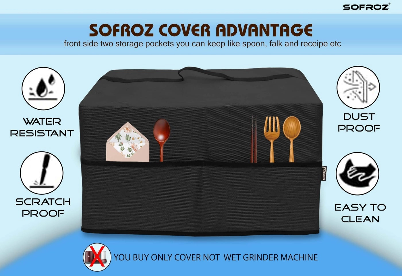 Wet Grinder Cover - 2 Litre