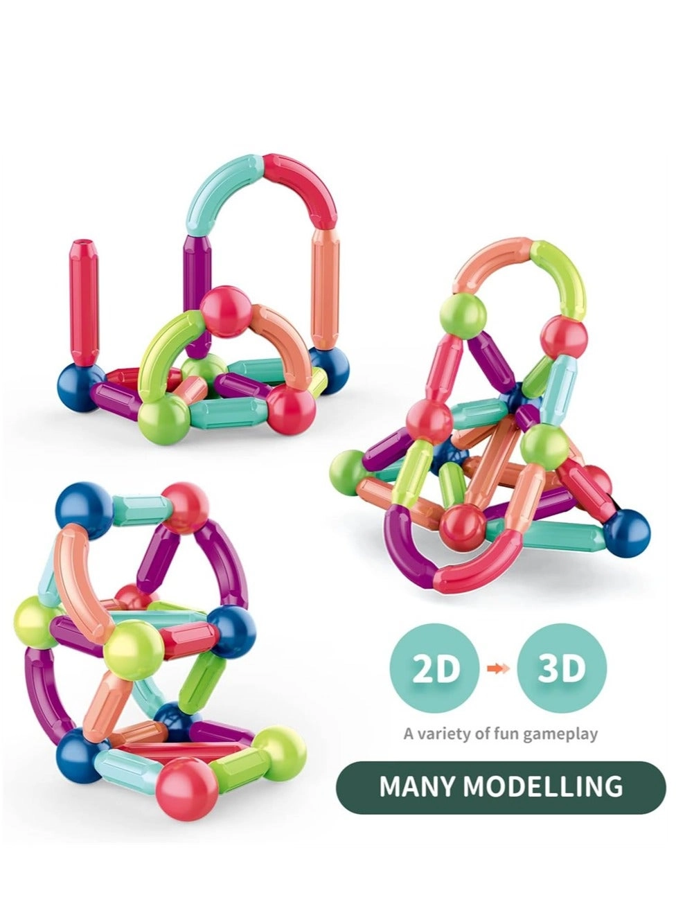 Magnetic Building Blocks - 42 pcs