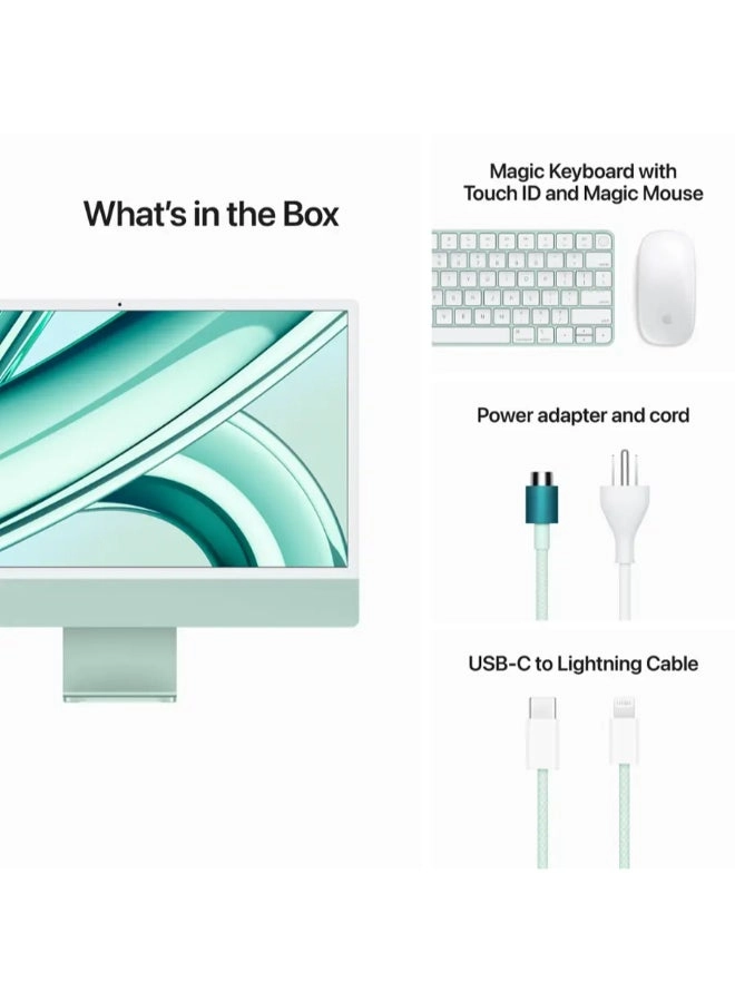iMac 24-inch M3 8‑core CPU, 10‑core GPU, 512GB SSD