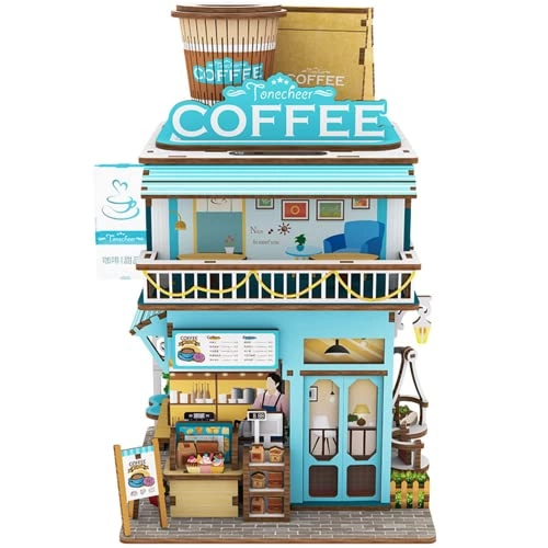 Miniature Dollhouse Kit - Automatic Lid Opening with Light Box 9"