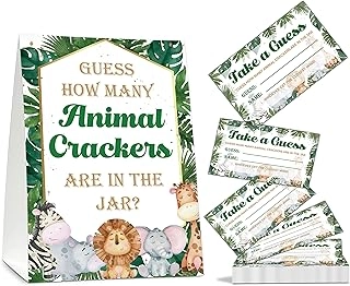 HEZNZXQ Guess How Many Animal Crackers - Safari Jungle Woodland Animals