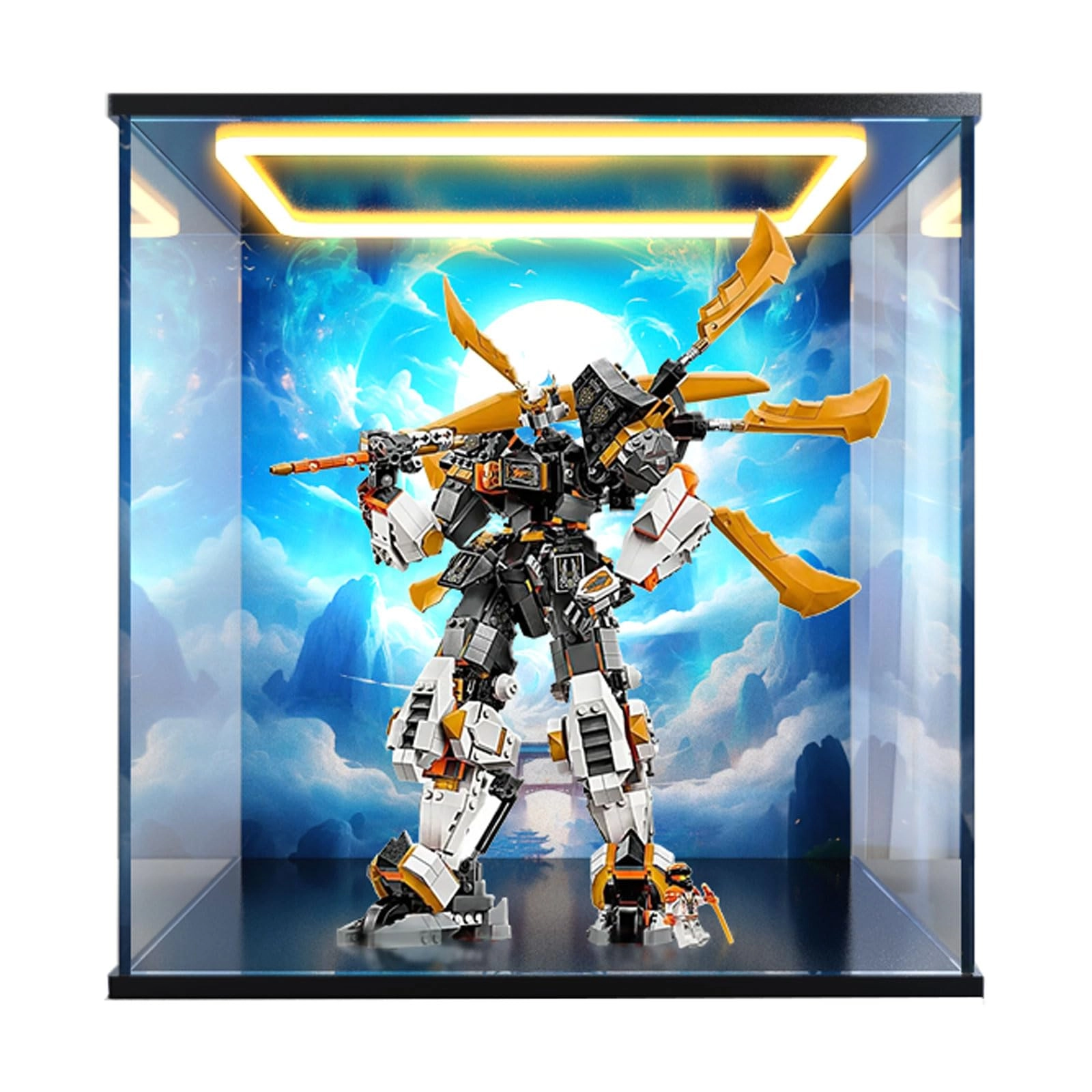 Acrylic display case (71821) - LED 45 x 30 x 45 cm Black