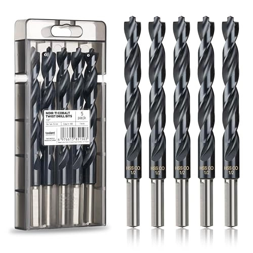 toolant Cobalt Drill Bit Set - 5Piece 12