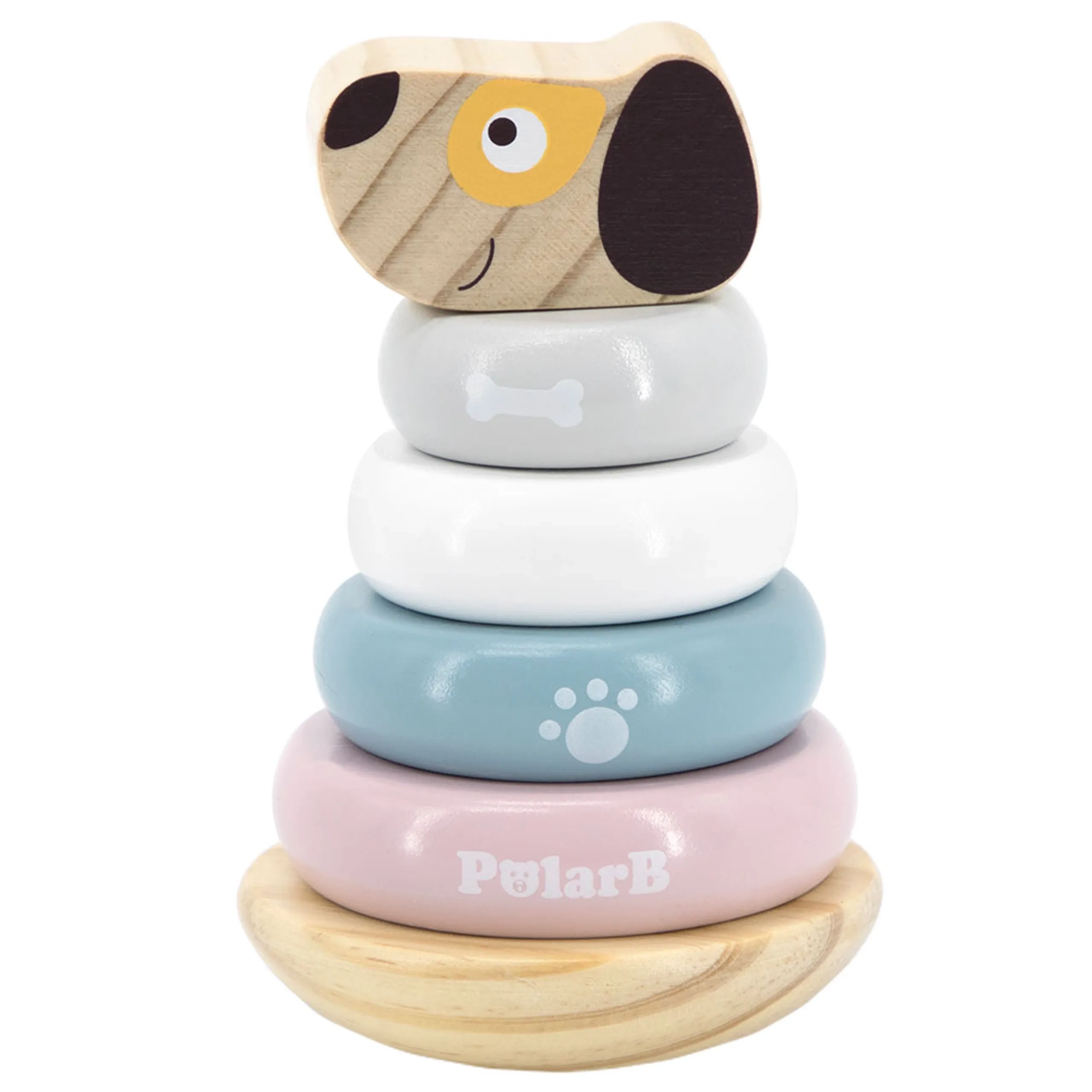 The Original Toy Company Pastel Stacking Puppy - Suitable for 2 years and above