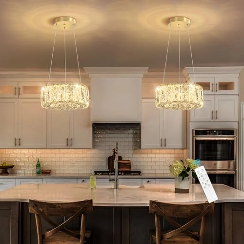 LED Ring Chandelier - min 3.9" to max 78"