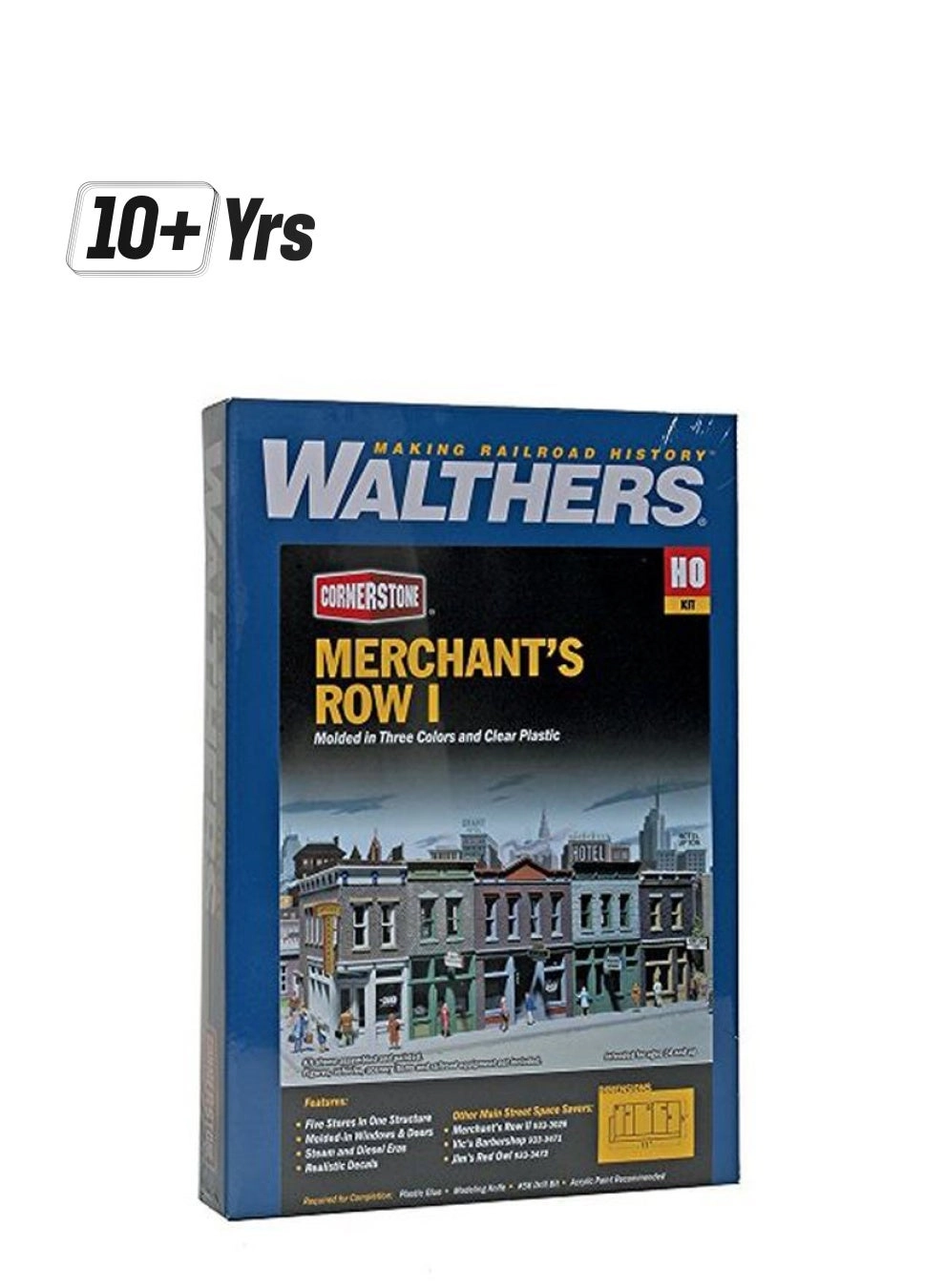 Walthers Cornerstone Series Kit Merchant's Row I - Construction Grey/Black/Green