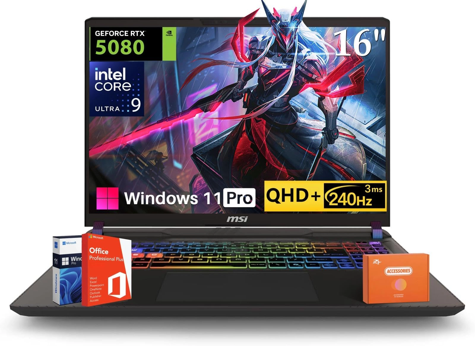 Vector 16 HX AI 400 Vector 16 HX AI VECTOR16HXA2400 - 16'' Ultra 9 275HX 64GB DDR5 8TB SSD