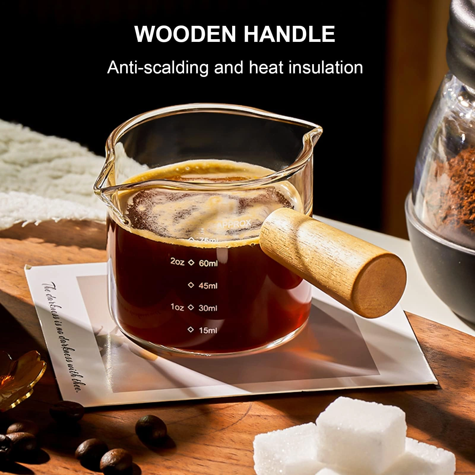 Espresso Shot Glass - 1 pcs With Handle 103.5 ml