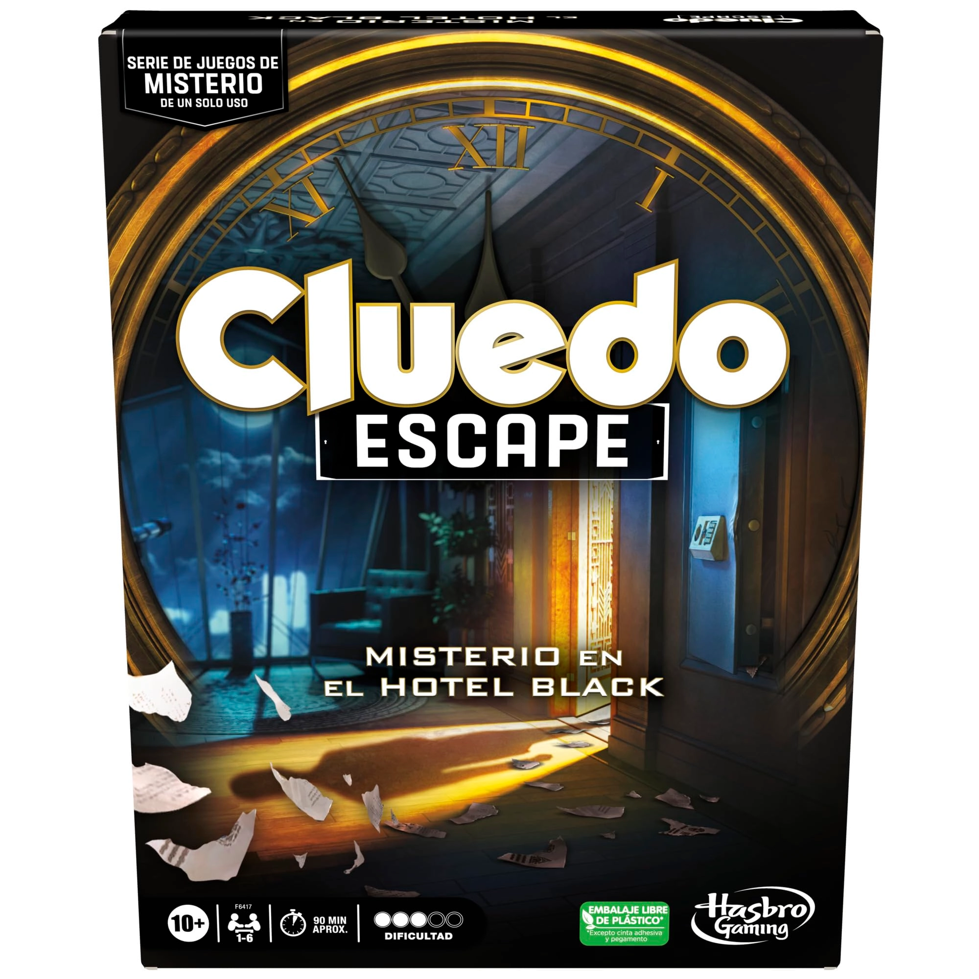 Hasbro Cluedo Escape: Mystery in the Black Hotel (Spanish)