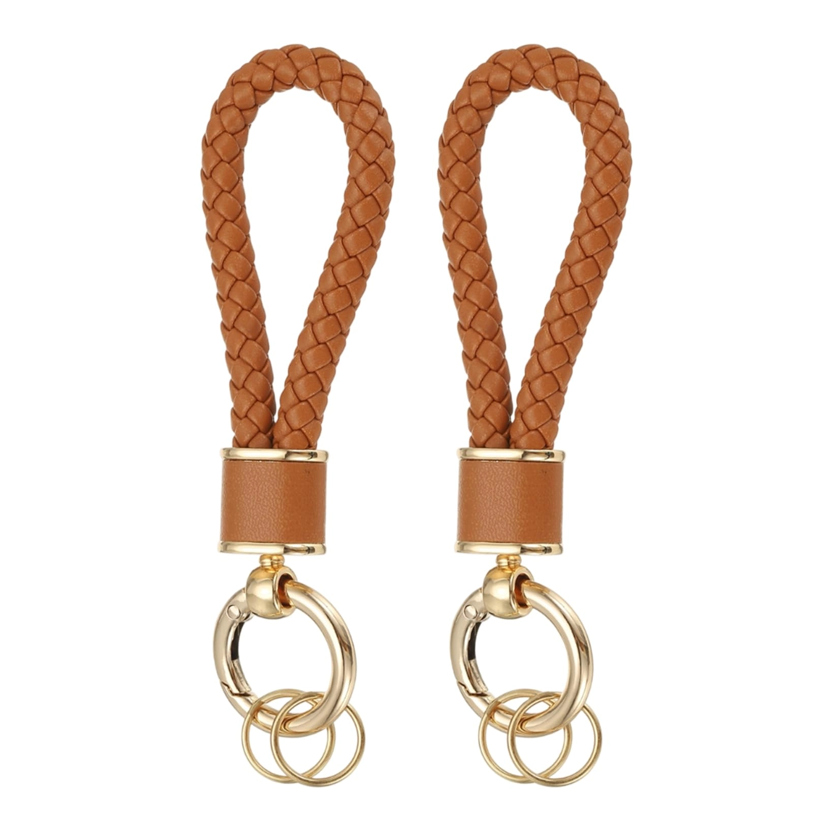Braided Leather Keychain - Animal