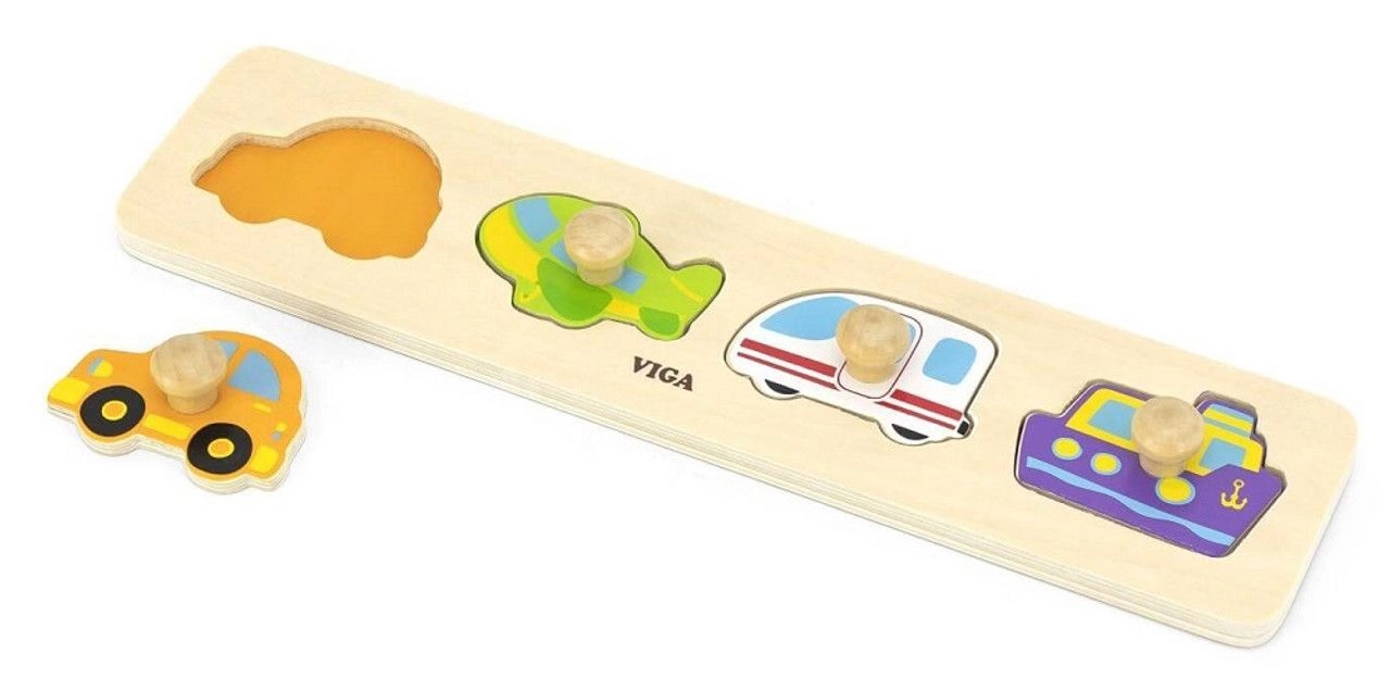 Transportation Wooden Puzzle (SW-44534) - 4 pcs