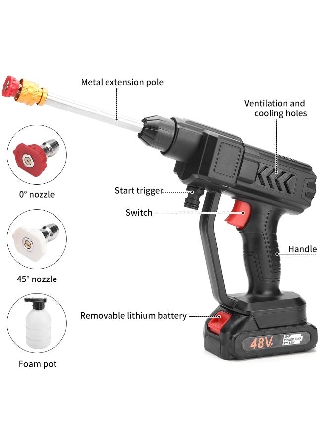 48V Cordless Portable Pressure Washer