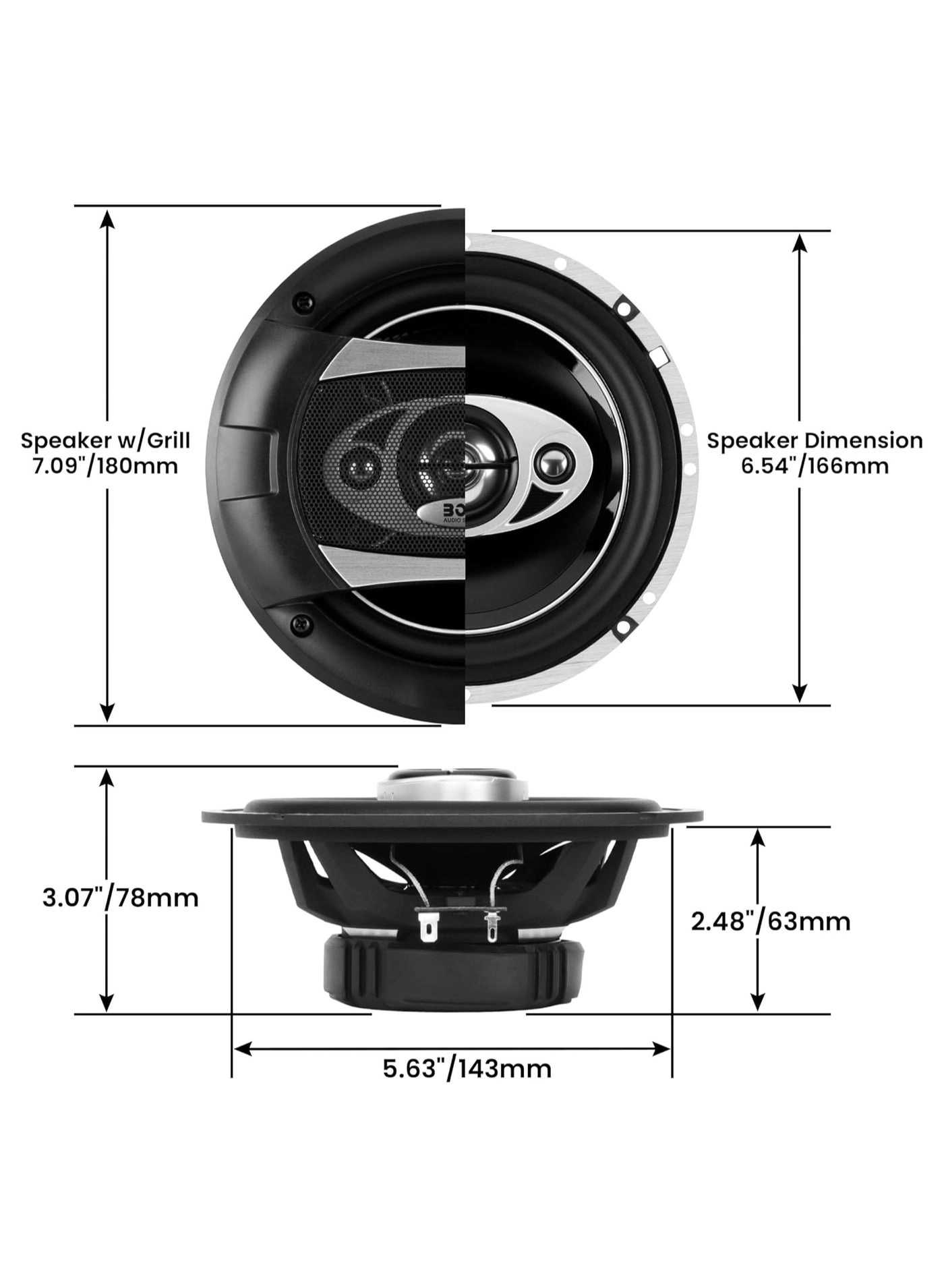 P65-4C - 166 mm 4-Way System