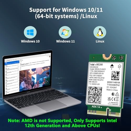 BE200 - Tri-band M.2/NGFF Wireless