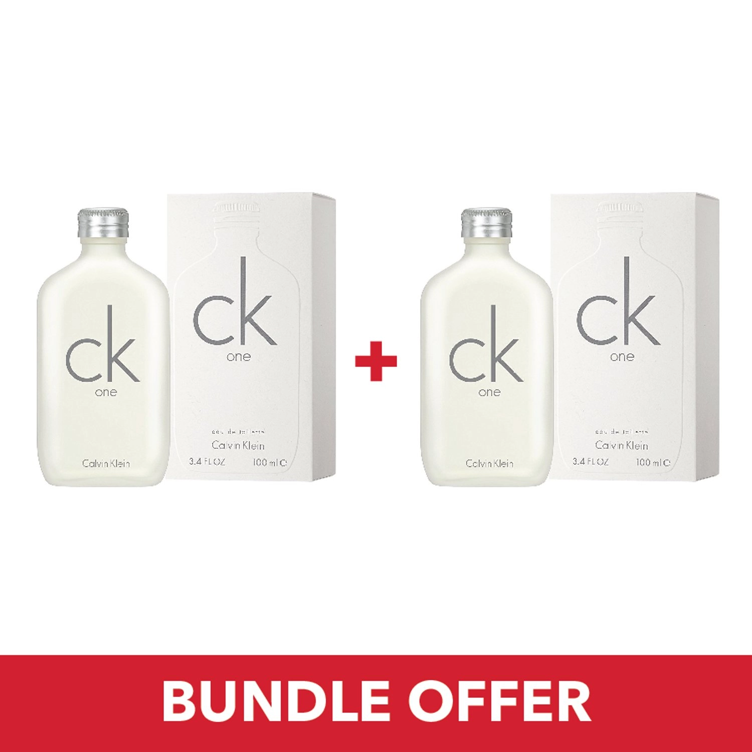 Calvin Klein One Eau de Toilette 100ml Bundle