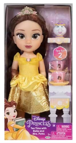 Belle Doll - Tiara Outfit + Mrs. Potts Teapot - 2 Tea Cups Ages 3+