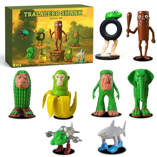 Italian Brain Red Figures (Italian toy Brainrot) 8 pcs