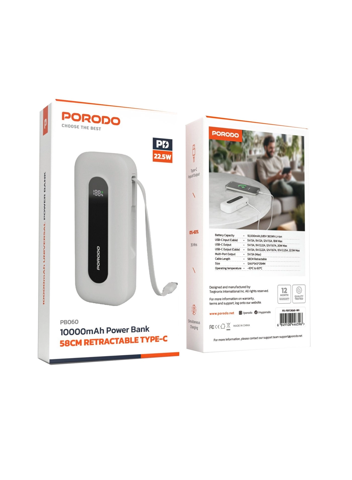 PD-PBFCH060-BK - 10000mAh 22.5W