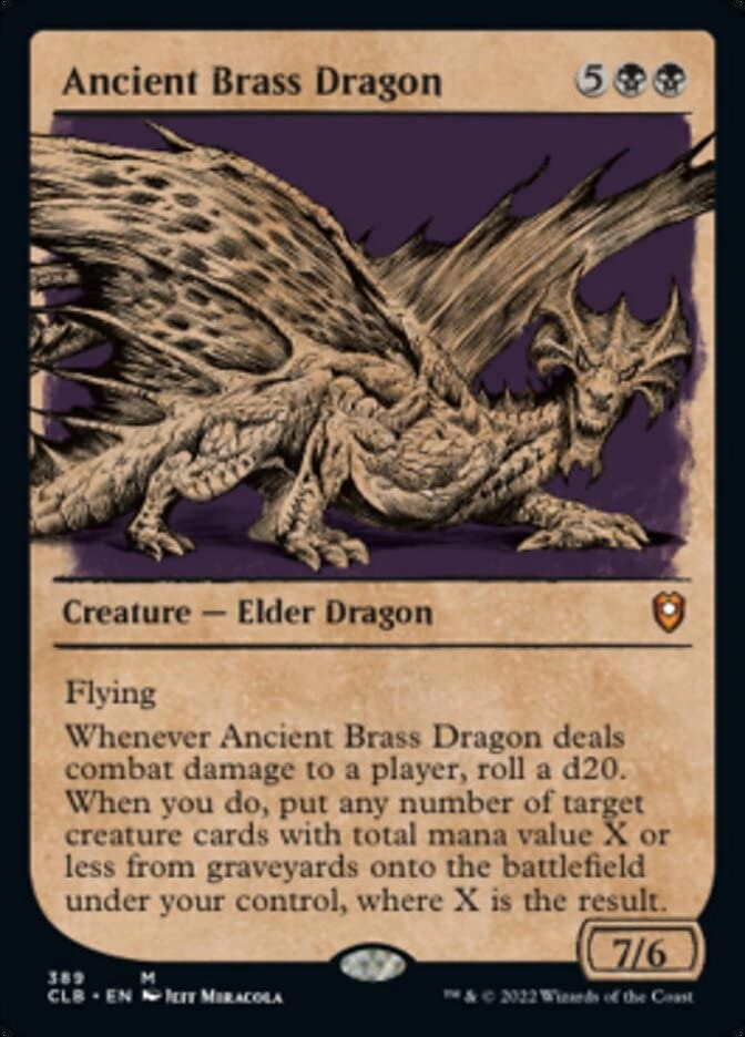 Magic: the Gathering Anime Ancient Brass Dragon 389