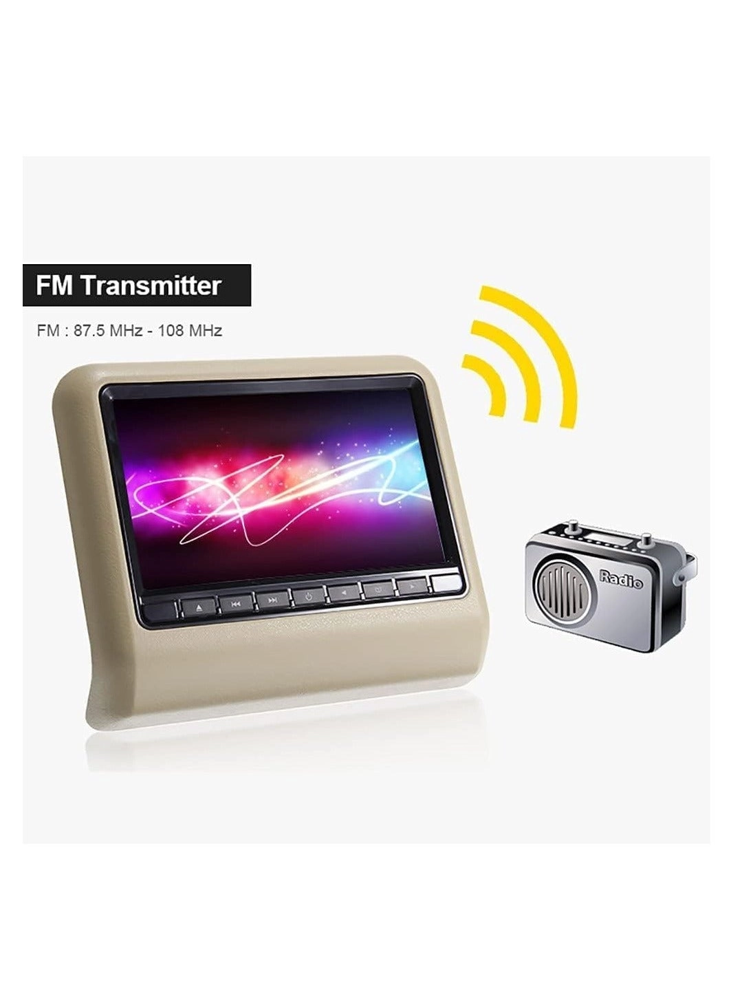 Car Headrest - 9 Inch Pack