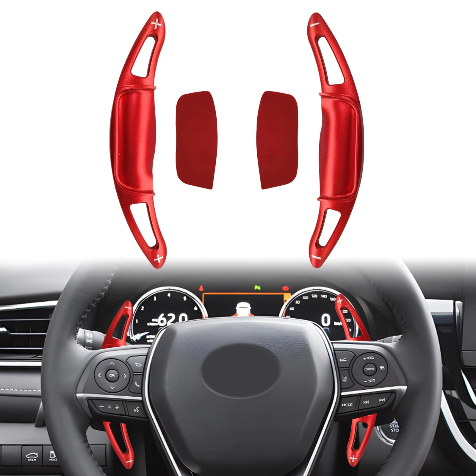 CmeRto Paddle Shifter Extension - Aluminum Red