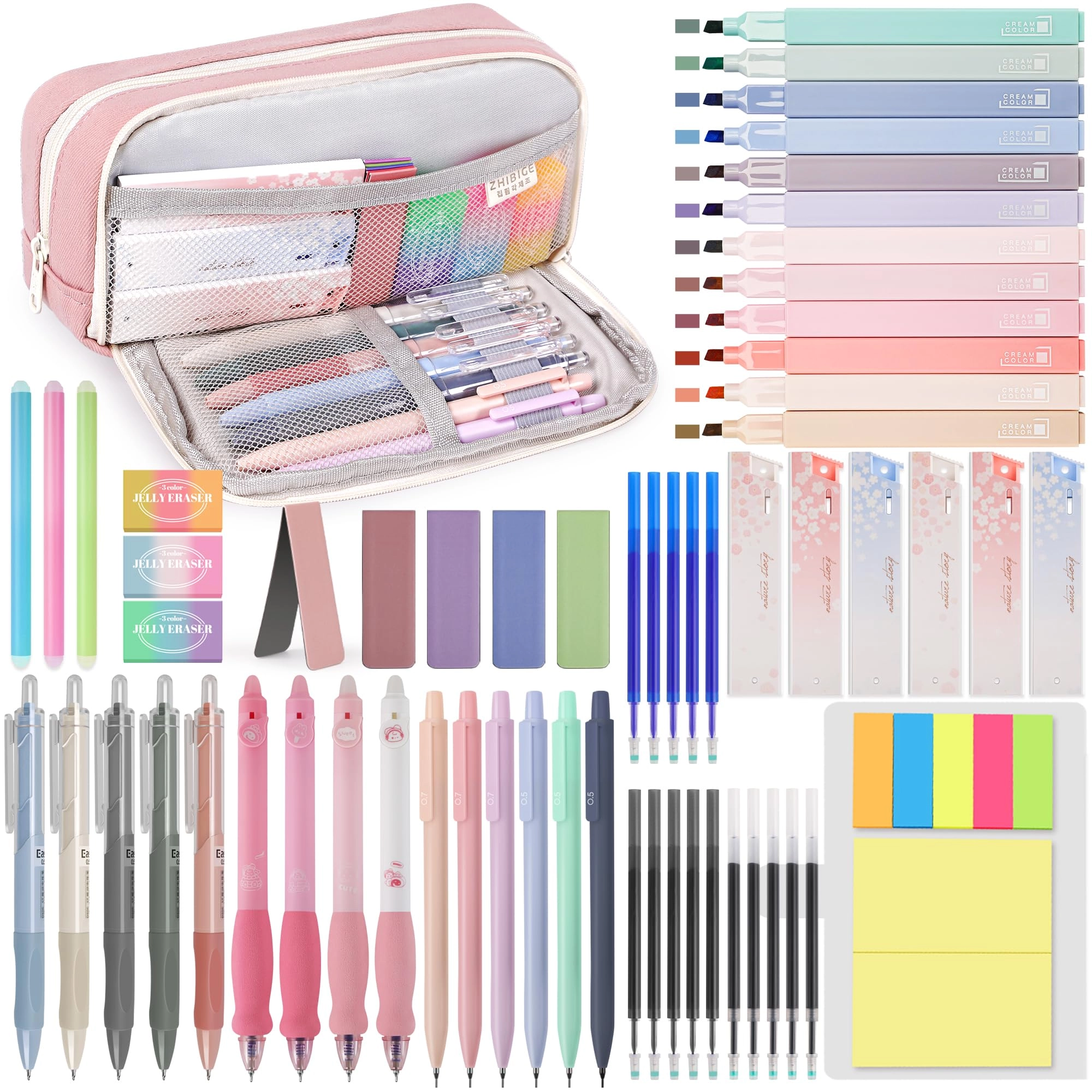 dazspirit 61 PCS Aesthetic Stationery Supplies Set