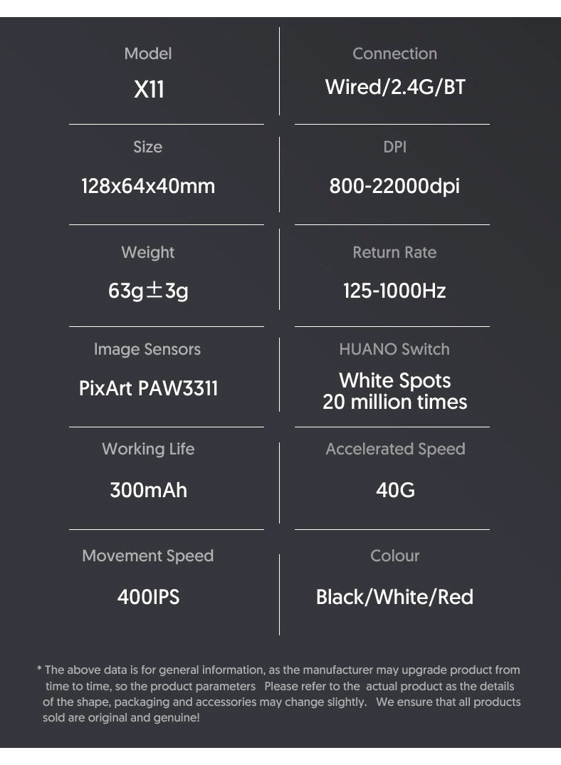 X11 Gaming Mouse - Wireless