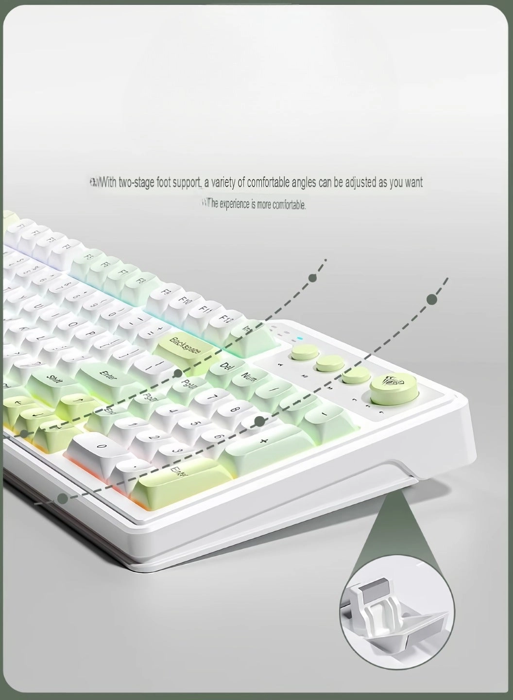 L1 Mechanical Feel Silent Keyboard - Wired/Wireless