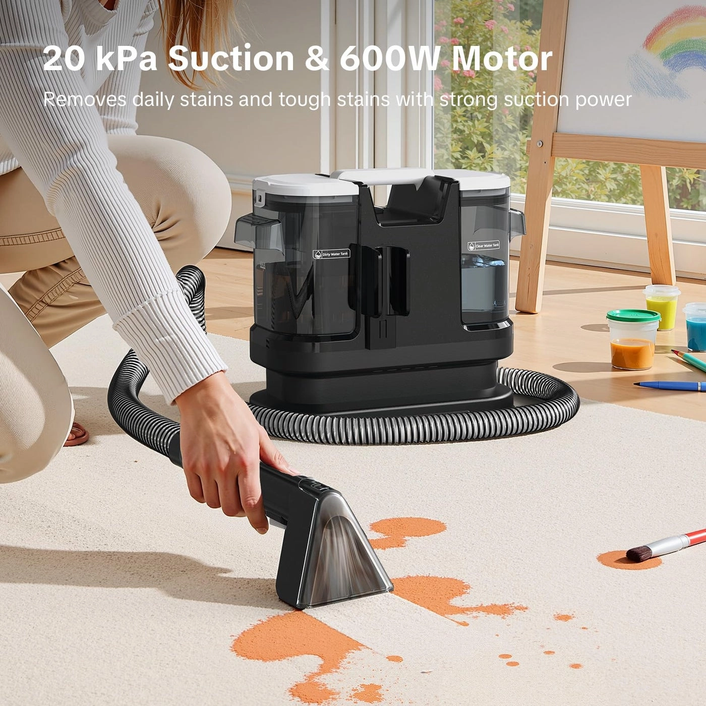 Couch Cleaner Machine - Self-Cleaning 600W