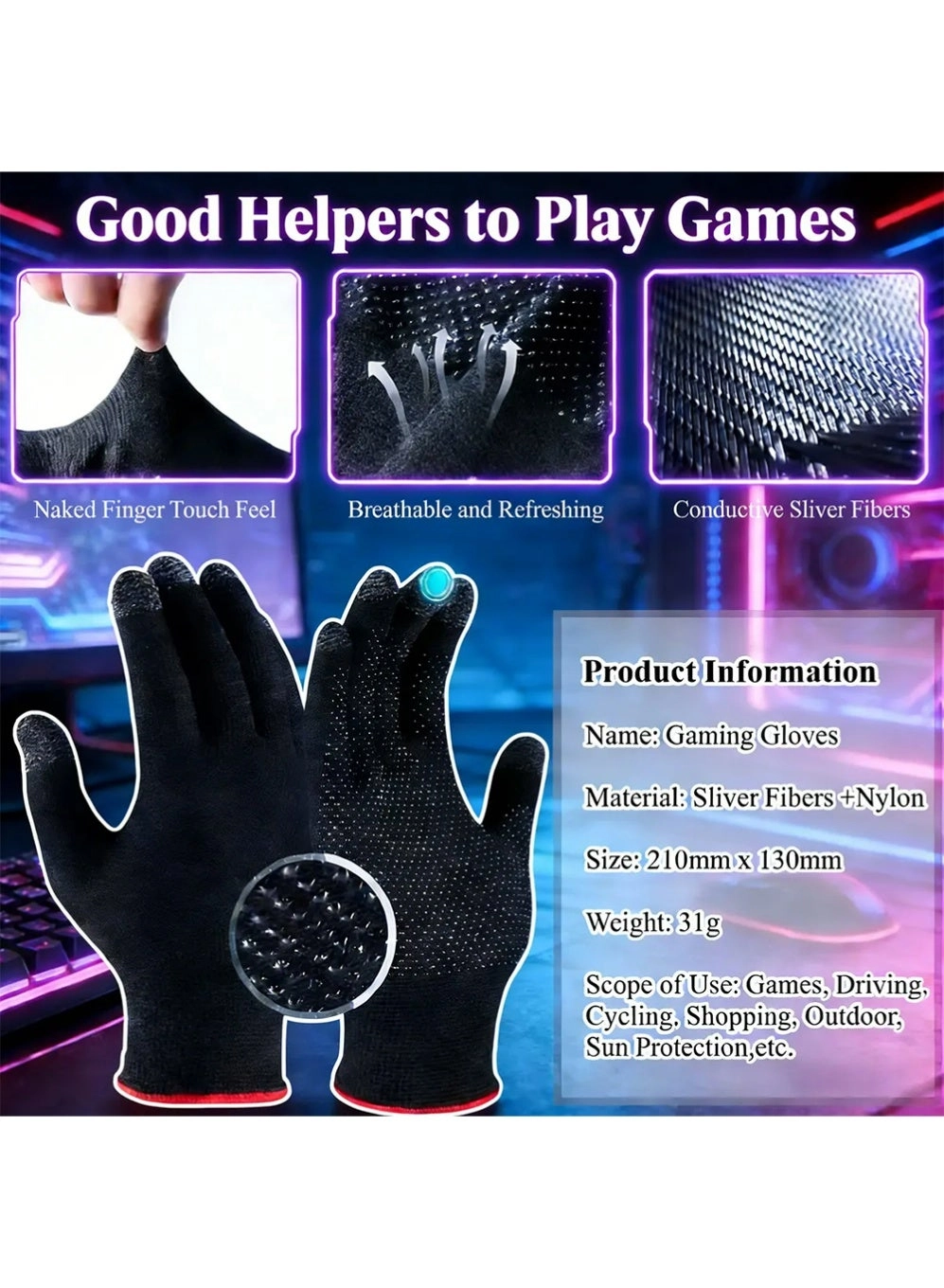 Magnetic Phone Cooler - LX0315 Black+RGB