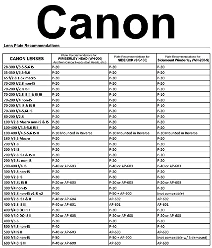 AP-600 - Replacement Lens Foot for Canon 600 f/4.0 IS III
