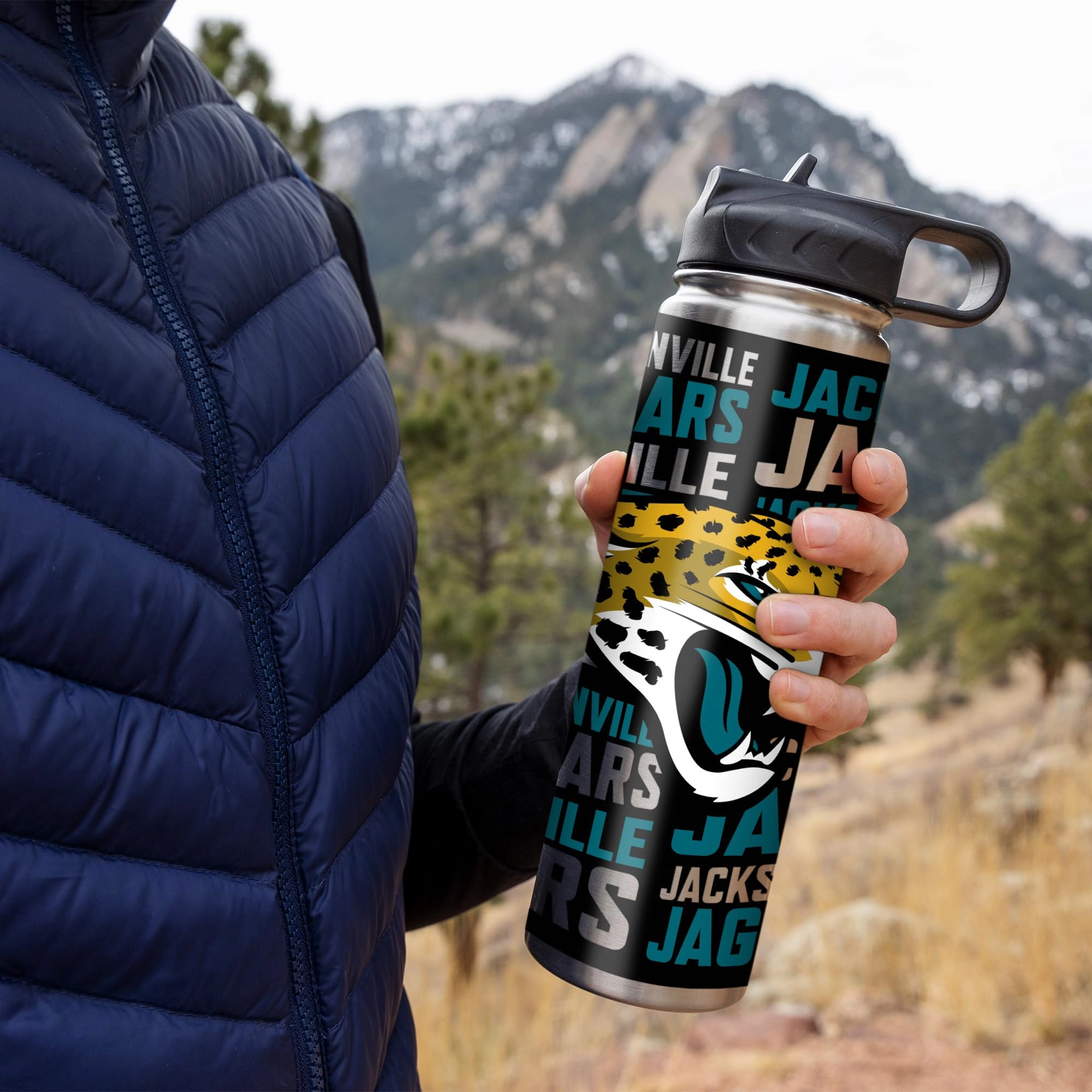 Stainless Steel NFL Football Tumbler - 650ml