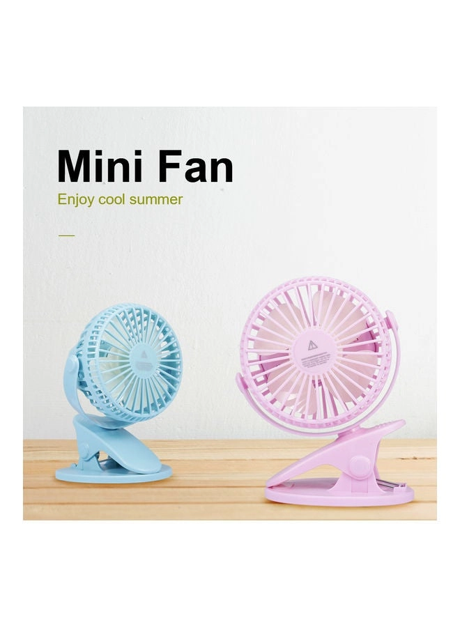 Cat Small Fan - Rechargeable Portable Pink