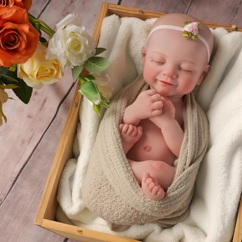 BABESIDE Reborn Baby Doll - 16 Inch Full Platinum Silicone Ages 3+