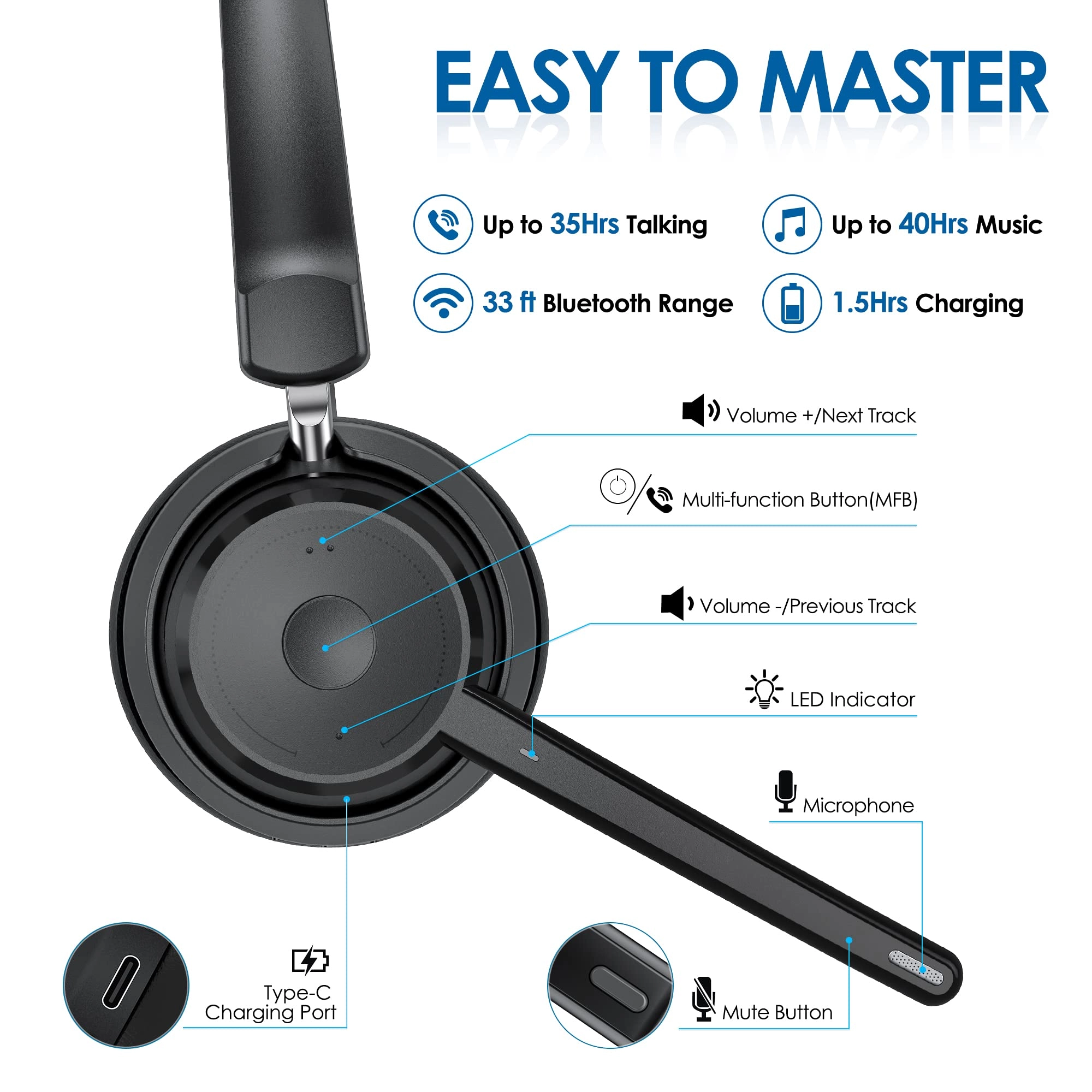 KH113M Wireless Headset