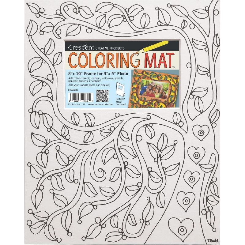 Crescent Coloring Mat - 8 X 10 in
