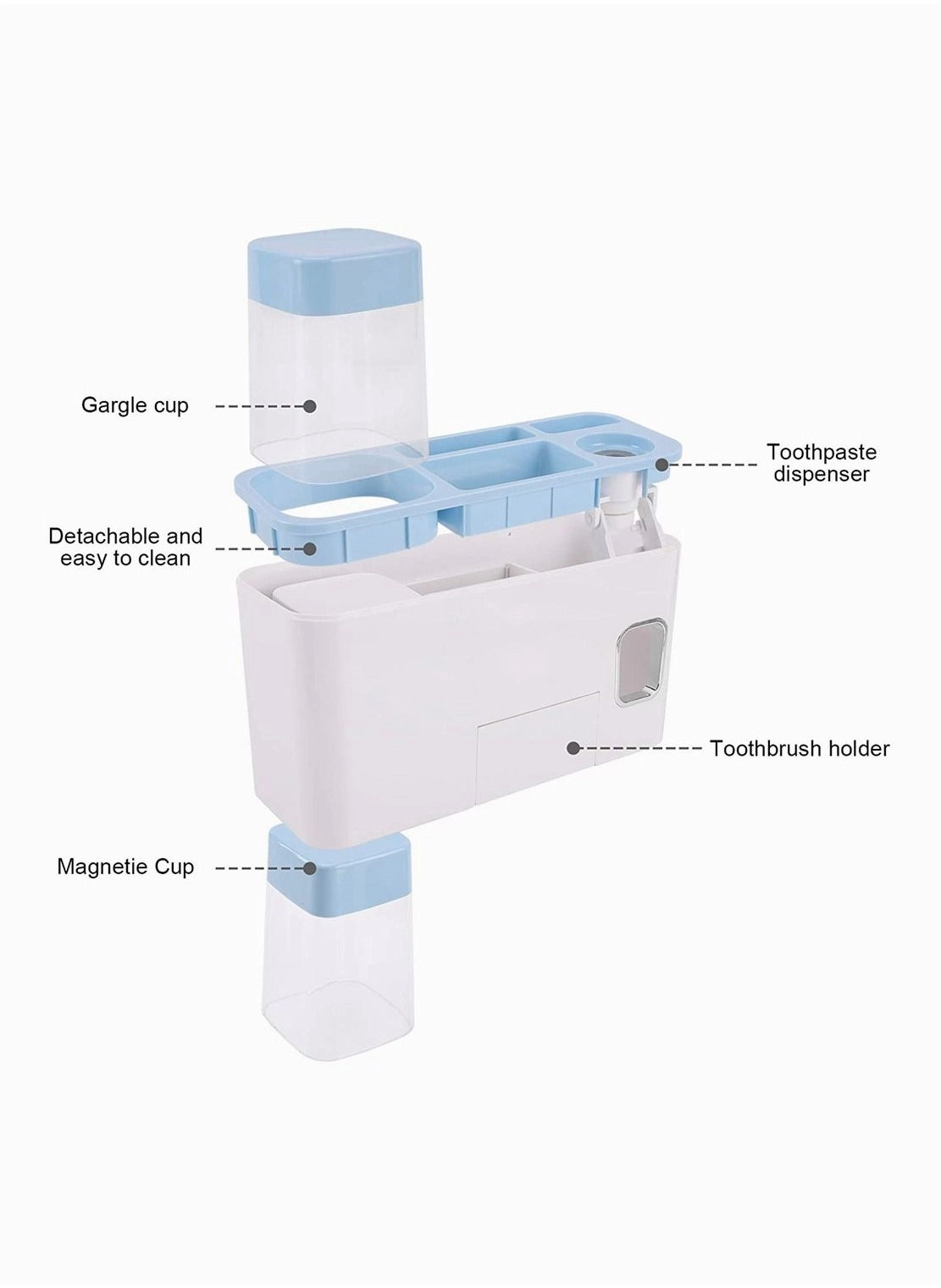 Toothbrush Holder - 4 Wall Mounted