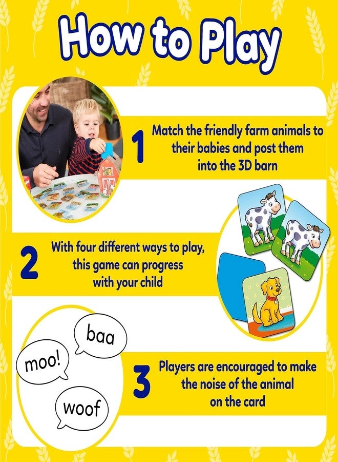 Farmyard Families Card Game - Suitable for 2 years and above 30pcs