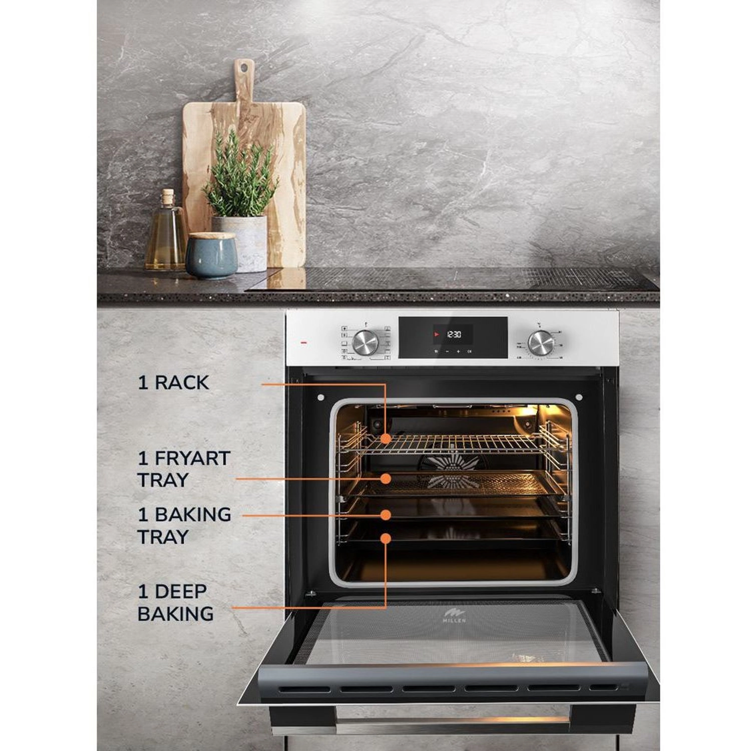 MEO6004WH 60cm Convection Oven