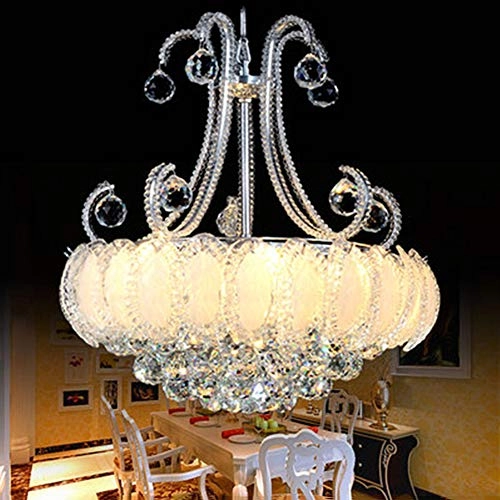 Atmospheric Round Small Chandelier - Silver 80*70cm Crystal