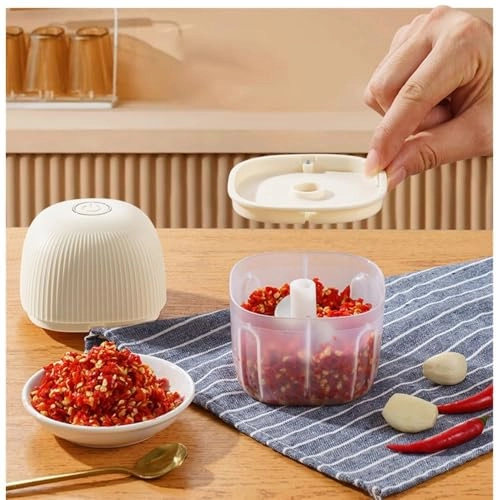Mini Garlic Chopper - 250ml Type-C Rechargeable