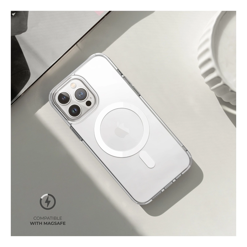 Crystal Clear Case Hybrid with MagSafe for iPhone 15 Pro Max