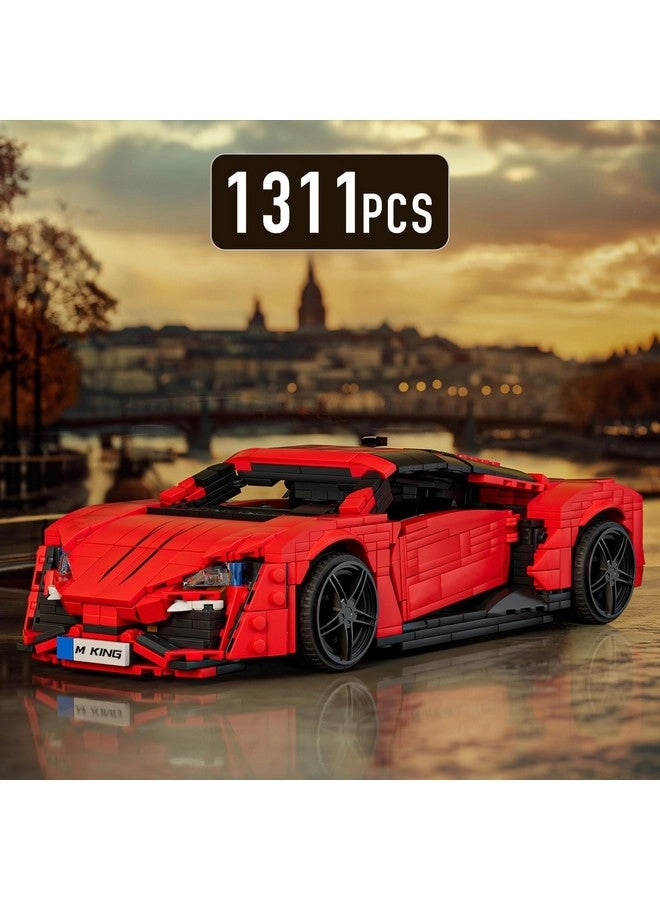 Car Building Sets (10117) - 1:12 Scale Red Sports Car