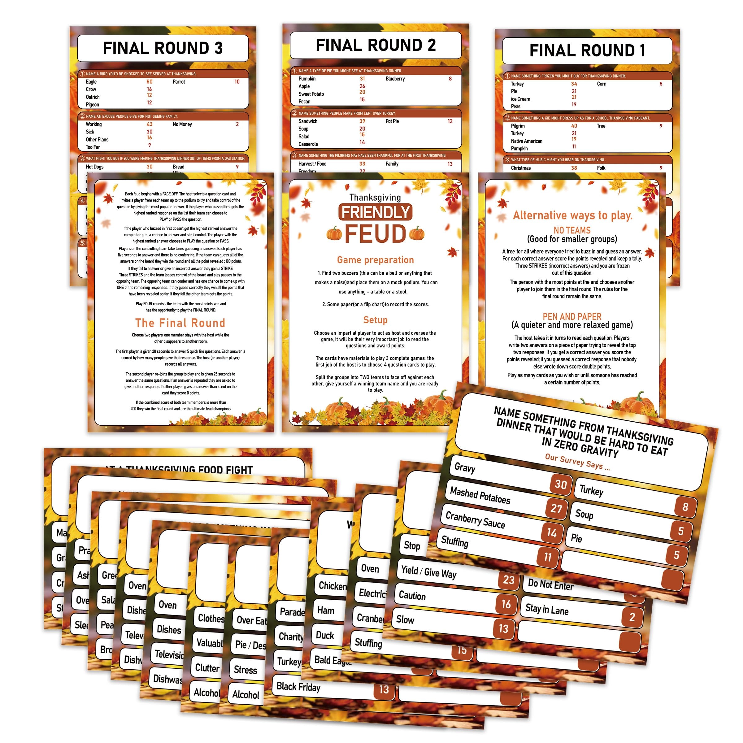 UHADRE Thanksgiving Family Feud - 15 years and up