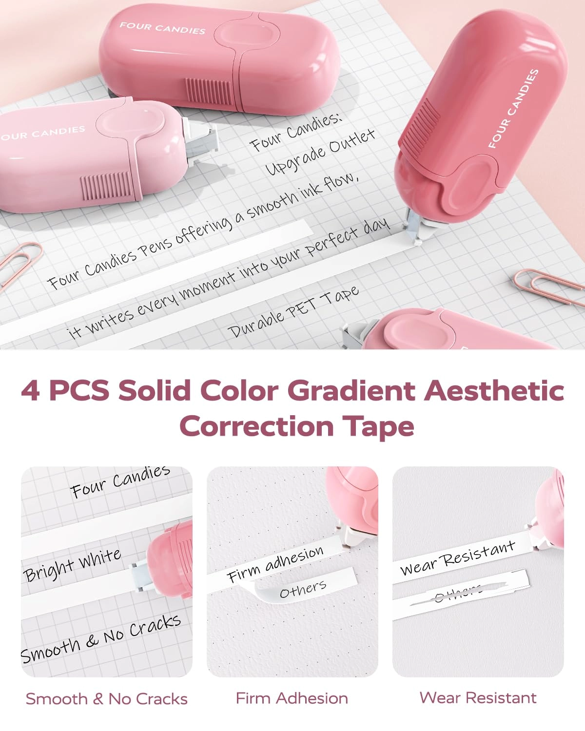 Gel Pens + Correction Tape + Pastel Highlighters + Mechanical Pencils + Sticky Notes + Index Post + Case - 25.0 Count 0.7mm, 0.9mm, 1mm