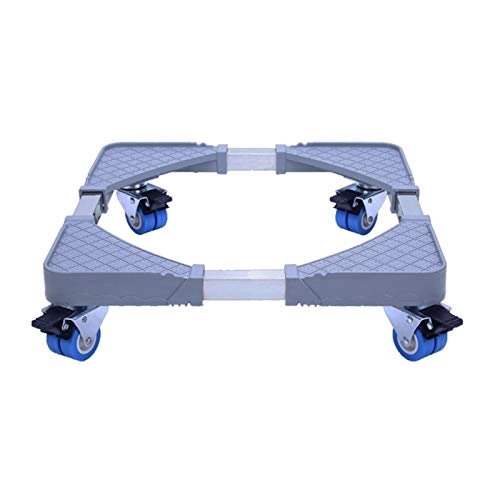 Adjustable Washing Machine Base - 4 Movable Locking Wheels 200KG Load